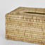 Paume Rattan Rectangle Tissue Box Natural