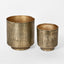 Anka Planters Set of 2 Antique Gold