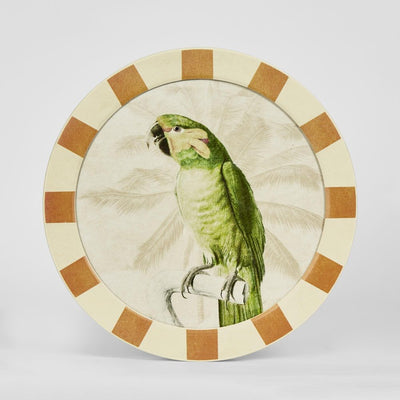 Parrots Round Wall Art Set of 4