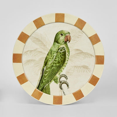 Parrots Round Wall Art Set of 4