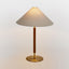 Huntley Leather & Brass Table Lamp & Shade