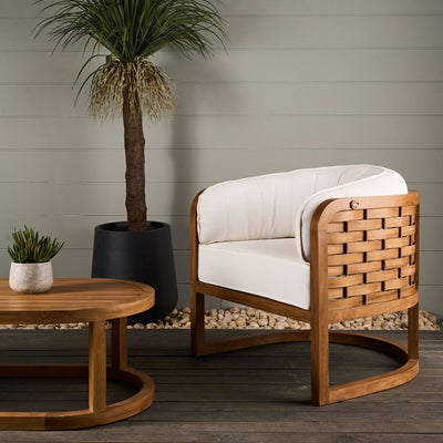 Weave Teak Armchair -Outdoor