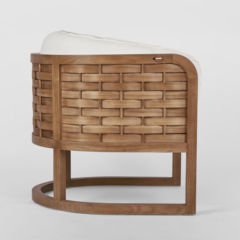 Weave Teak Armchair -Outdoor