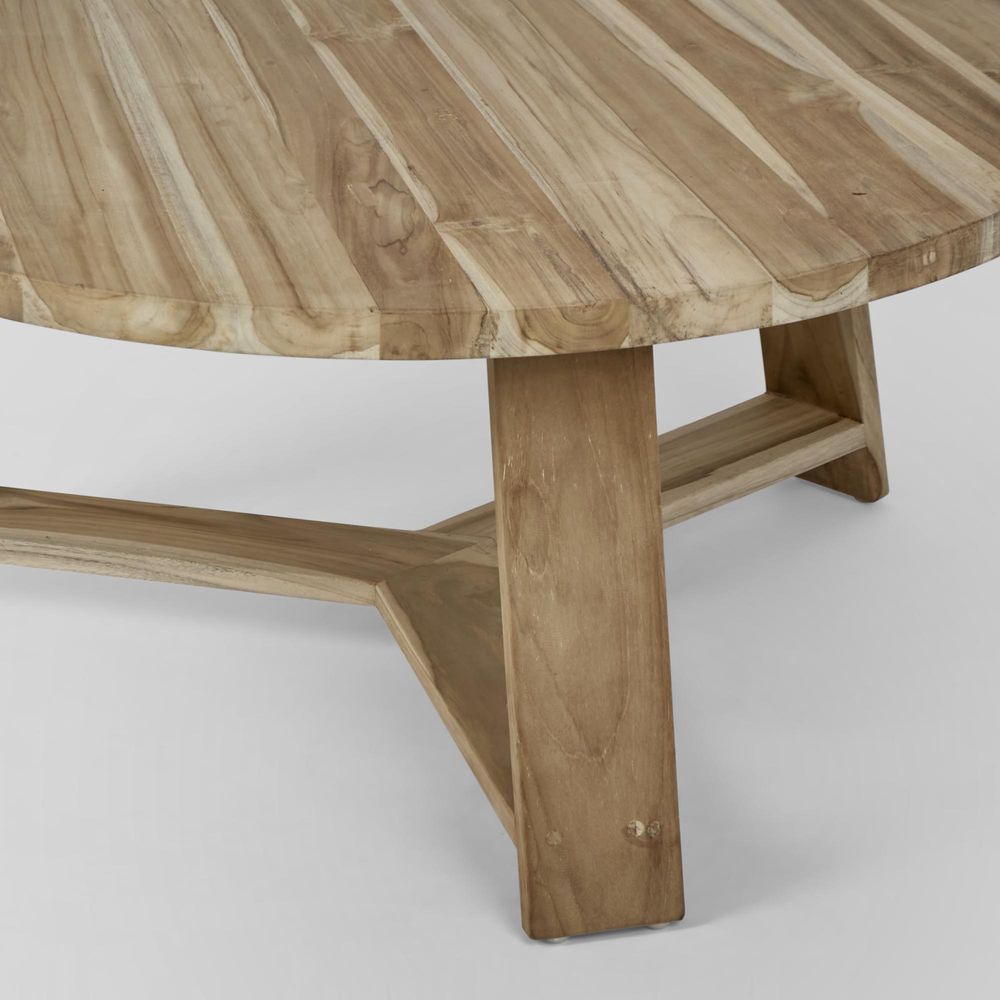 Bermuda Teak Coffee Table 90cm - Outdoor Under-Cover