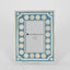 Zena Bone Inlay Photo Frame Light Blue 4x6