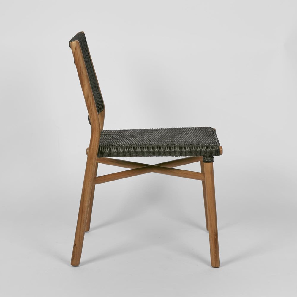 Wategos Teak Dining Chair Charcoal -Outdoor