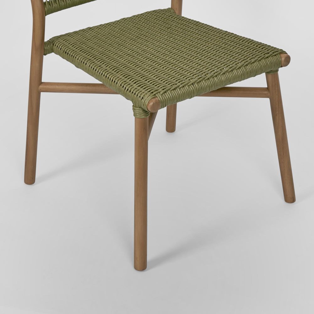 Wategos Teak Dining Chair Olive Green -Outdoor