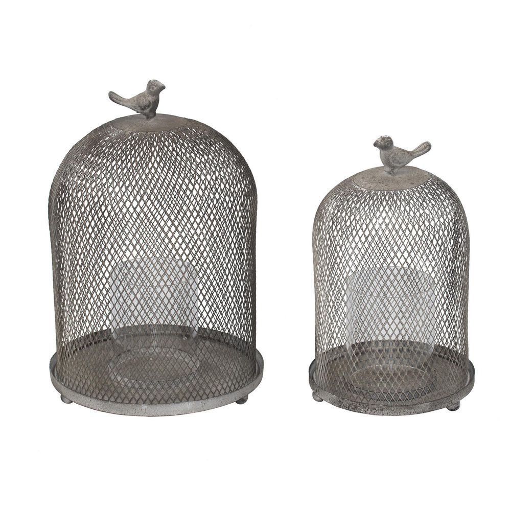 Evie Mesh Candle Holder Set of 2