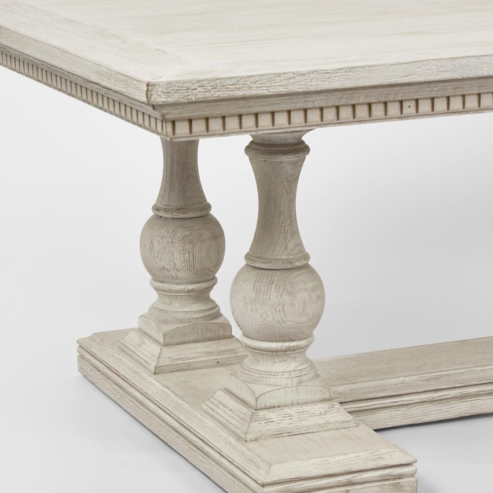 Ville Oak Coffee Table White