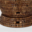 Paume Rattan Flower Urn Large Antique Brown