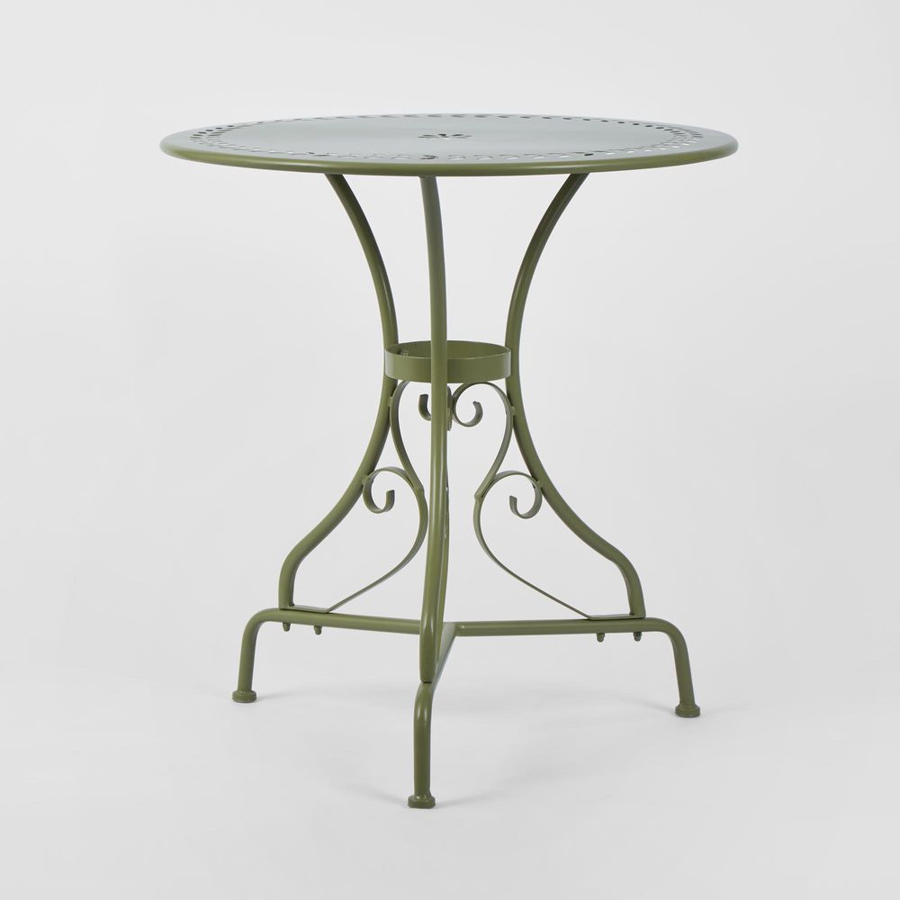 Annabel Round Table 70cm Green -Outdoor