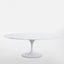 Aurora Oval Dining Table Marble White 200cm