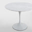 Aurora Oval Dining Table Marble White 160cm