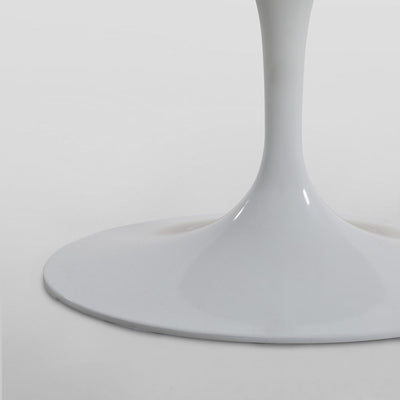 Aurora Oval Dining Table Marble White 160cm