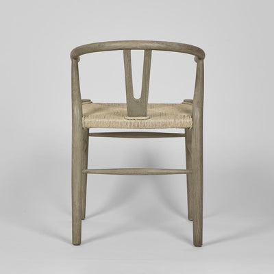 Arc Wishbone Chair Grey/Natural