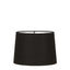 Linen Drum Lamp Shade Small Black