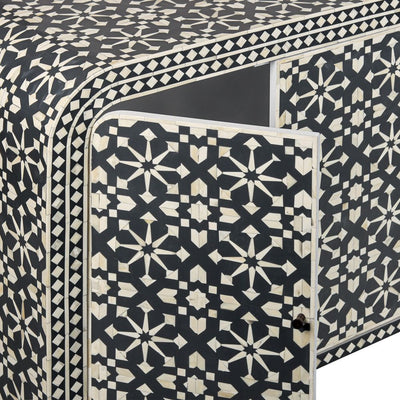 Adina Bone Inlay Sideboard Grey/White