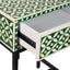 Stella Bone Inlay Bedside Table Green/White