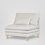 Aura Single Seater Sofa With Cover White