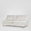 Aura 2str No Arms Sofa Base with Cover White