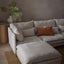 Aura 2str Left Arm Sofa Base with Cover Natural