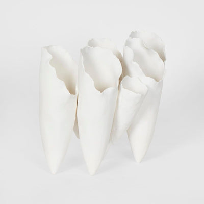 Antje Cone Vase White