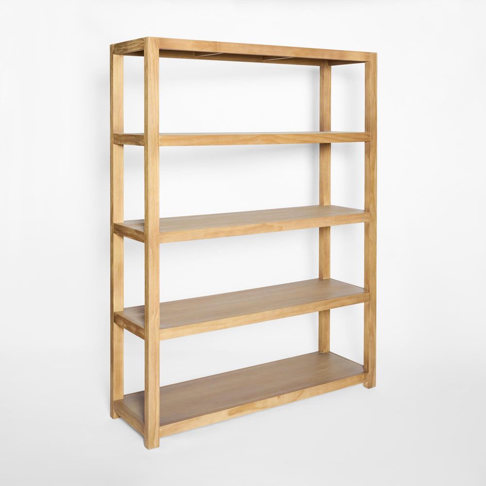 Carfu Wooden Shelf 45x150x200 Natural