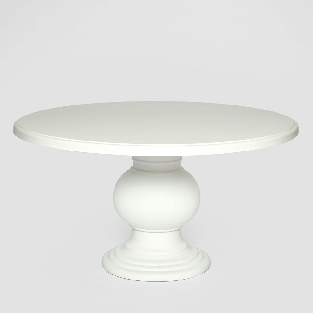 Calabria Round Dining Table White - Outdoor