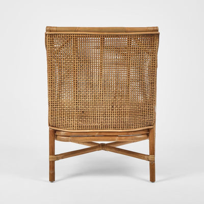 Havana Occasional Chair Rattan Cream Cushion