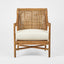 Havana Occasional Chair Rattan Cream Cushion