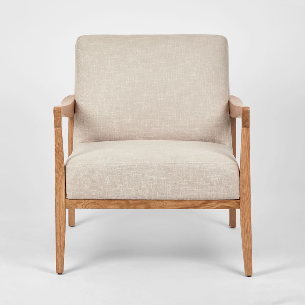 Preston Armchair Ash Natural Fabric