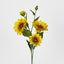 Yellow Sunflower Spray with 3 Flowers & Buds - Pack of 12