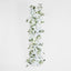 Flower Table Runner White