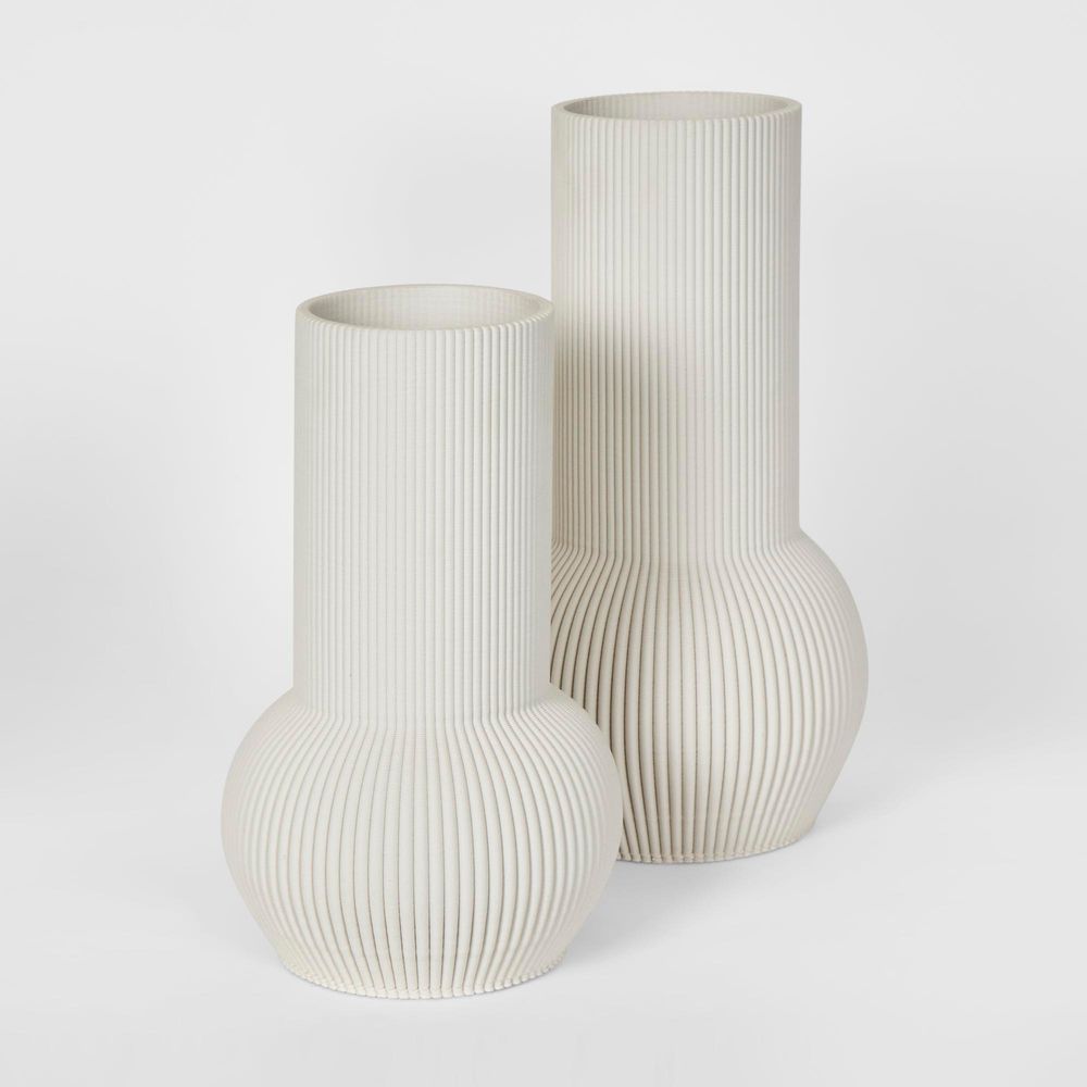 Hend 3D Vase LGE White