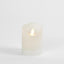 LED Battery Operated Wax Flameless Candle White 10cm