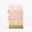 Adina Bone Inlay Bedside Table Peach/White