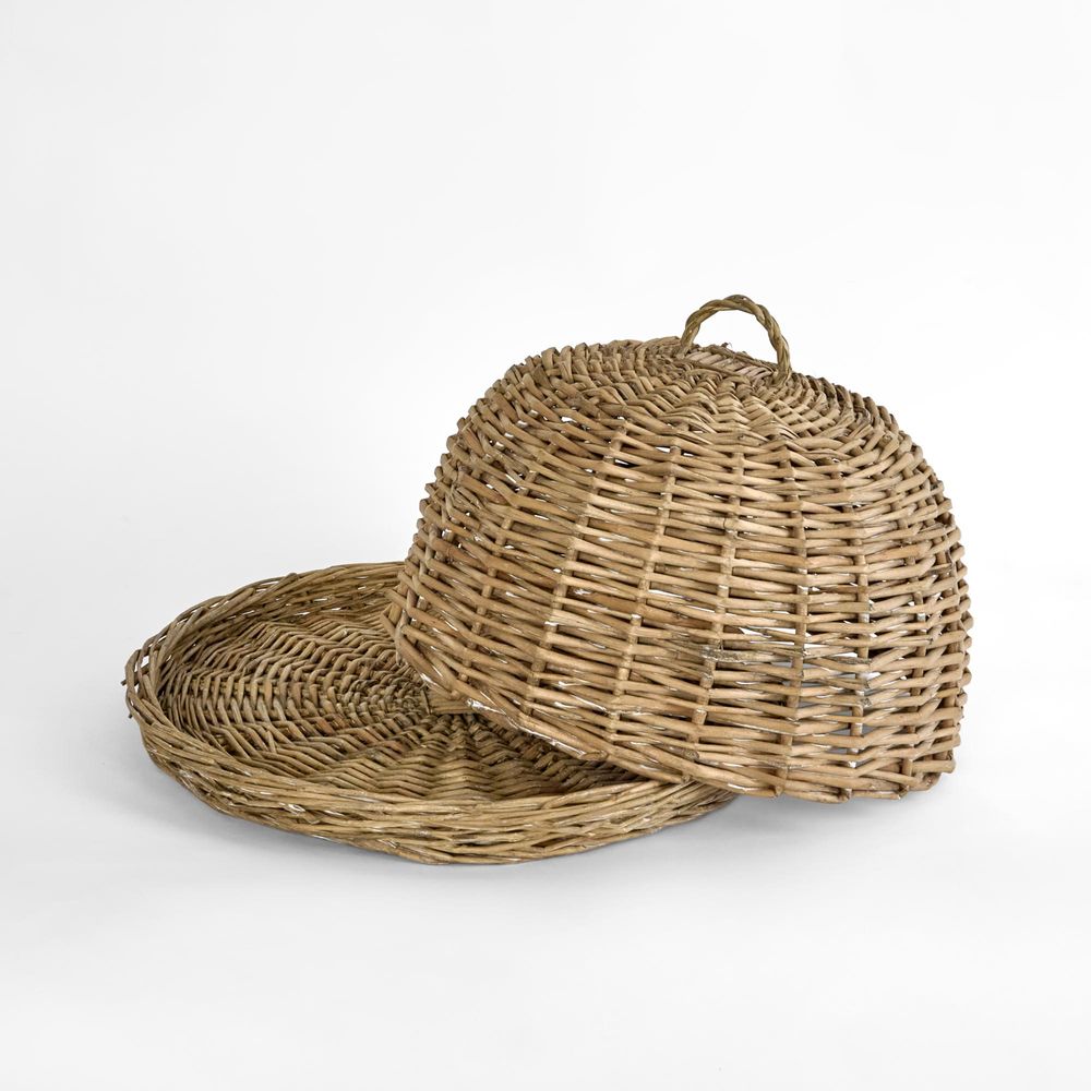 Round Basket W Cover S/2