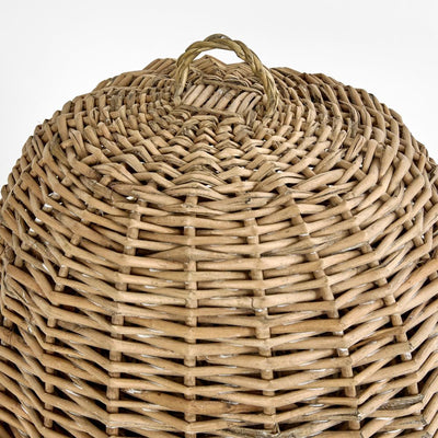 Round Basket W Cover S/2