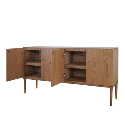 Clara Natural Oak Buffet With Brass Legs 160Cm