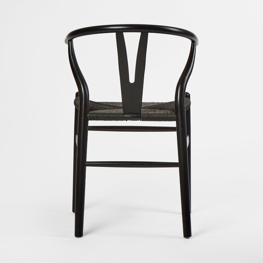 Atlas Dining Chair Black Frame Black Seat