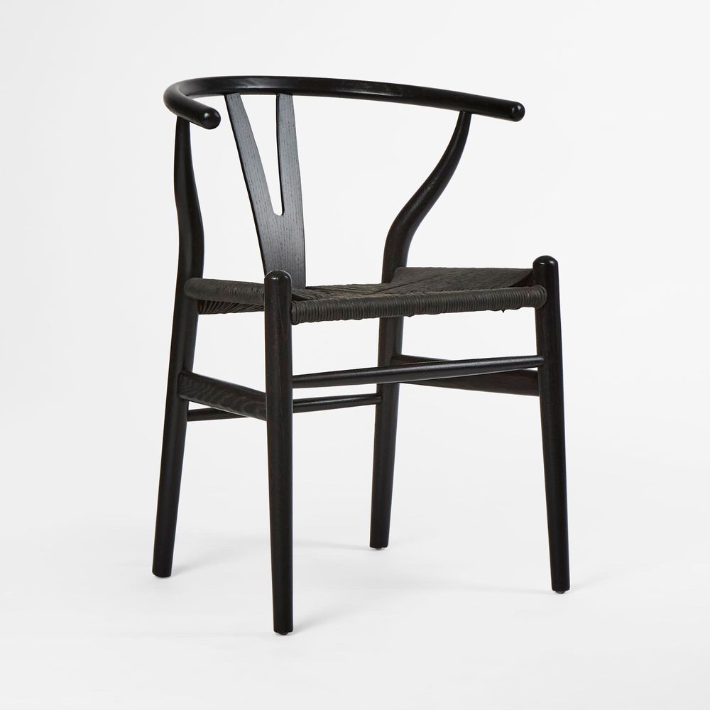 Atlas Dining Chair Black Frame Black Seat