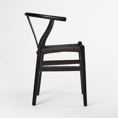 Atlas Dining Chair Black Frame Black Seat