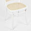 Nook Dining Chair White Frame Natural Seat