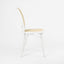 Nook Dining Chair White Frame Natural Seat