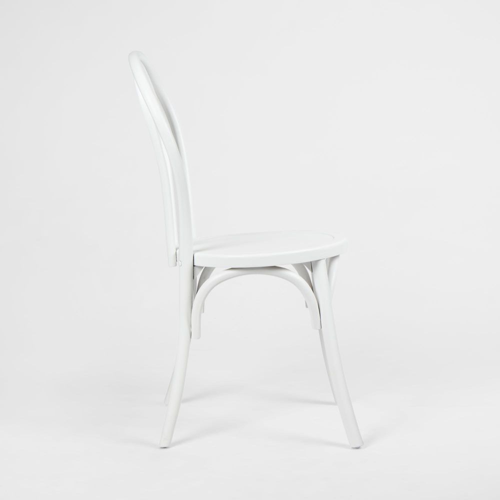 Elise Bentwood Dining Chair White