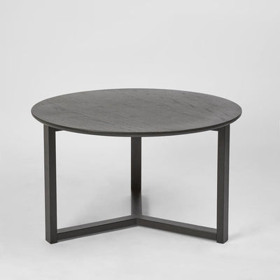 Oslo Round Oak Coffee Table Lacquered Finish