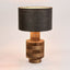 Clem Timber Table Lamp Black Shade