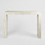 Eloise Bone Inlay Curved Console Table White