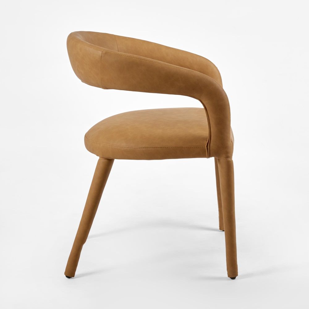 Nolan Dining Chair Tan PU