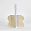 Cooper Marble Bookend Set Cream